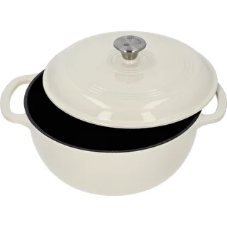 Emaljerad gjutjärnsgryta – ecru, 5,8 L – photo 2