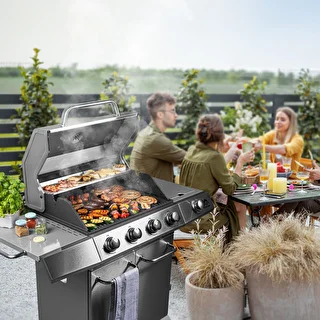 Gasolgrill dragON BBQ201, 18,8 kW, silver – photo 3