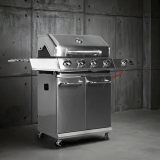 Gasolgrill dragON BBQ201, 18,8 kW, silver – photo 4
