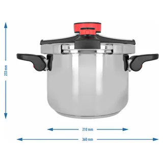Tryckkokare i rostfritt stål, 6 L – photo 10