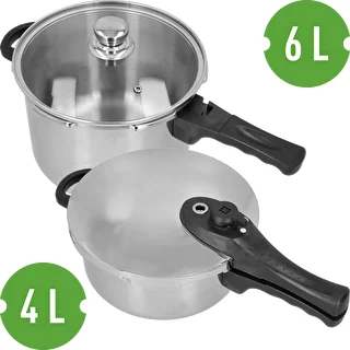 Tryckkokarset i rostfritt stål, 4 och 6 L – photo 3