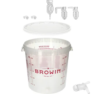 Fermenteringsbehållare 30L med tryck, kran och 3 rör – photo 7