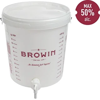 Fermenteringsbehållare 15 L med lock och kran – photo 2