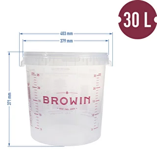 Fermenteringsbehållare 30L med tryck och 3 rör – photo 2
