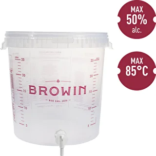 Fermenteringsbehållare 30 L med lock och kran – photo 4