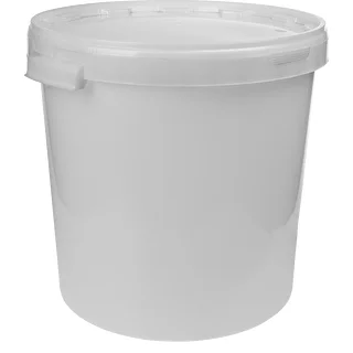 Fermenteringsbehållare 30L, i vit färg med 2 rör – photo 1