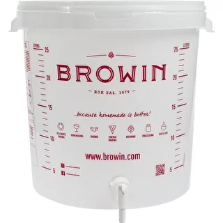 Fermenteringsbehållare 30L, i vit färg med tryck, kran och 2 rör - j.EN – photo 7