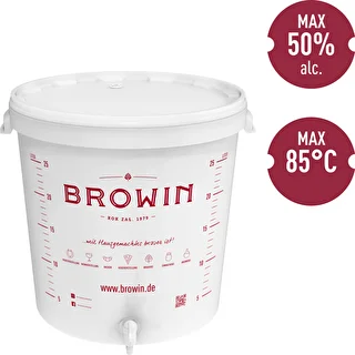 Jäsningsbehållare 30L med lock och kran DE – photo 2