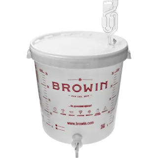 Fermenteringsbehållare 30 L med lock, kran och rör UA – photo 1