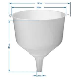 Plasttratt fi25 för ballonger, hög kant – photo 4