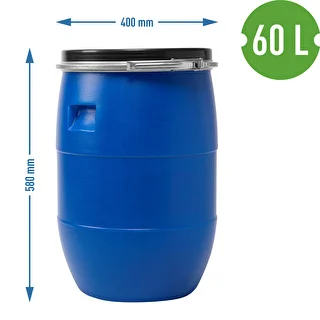 Kålfat 60 L, med tryckring, blått, Sterk – photo 9