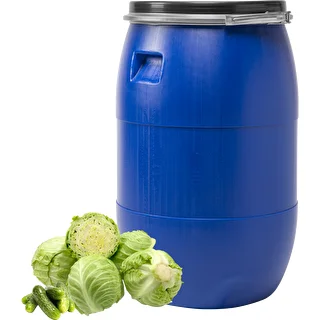 Fat för kål 85 L, med tryckring, blått, Sterk – photo 2