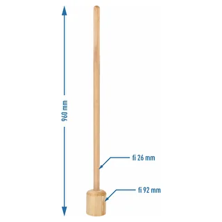 Stöt / Klubba för kål i trä, stor 100 cm – photo 3