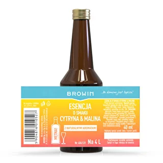 Smakessens med citron- och hallonsmak – 40 ml, för 4 l – photo 4