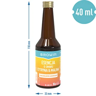 Smakessens med citron- och hallonsmak – 40 ml, för 4 l – photo 7