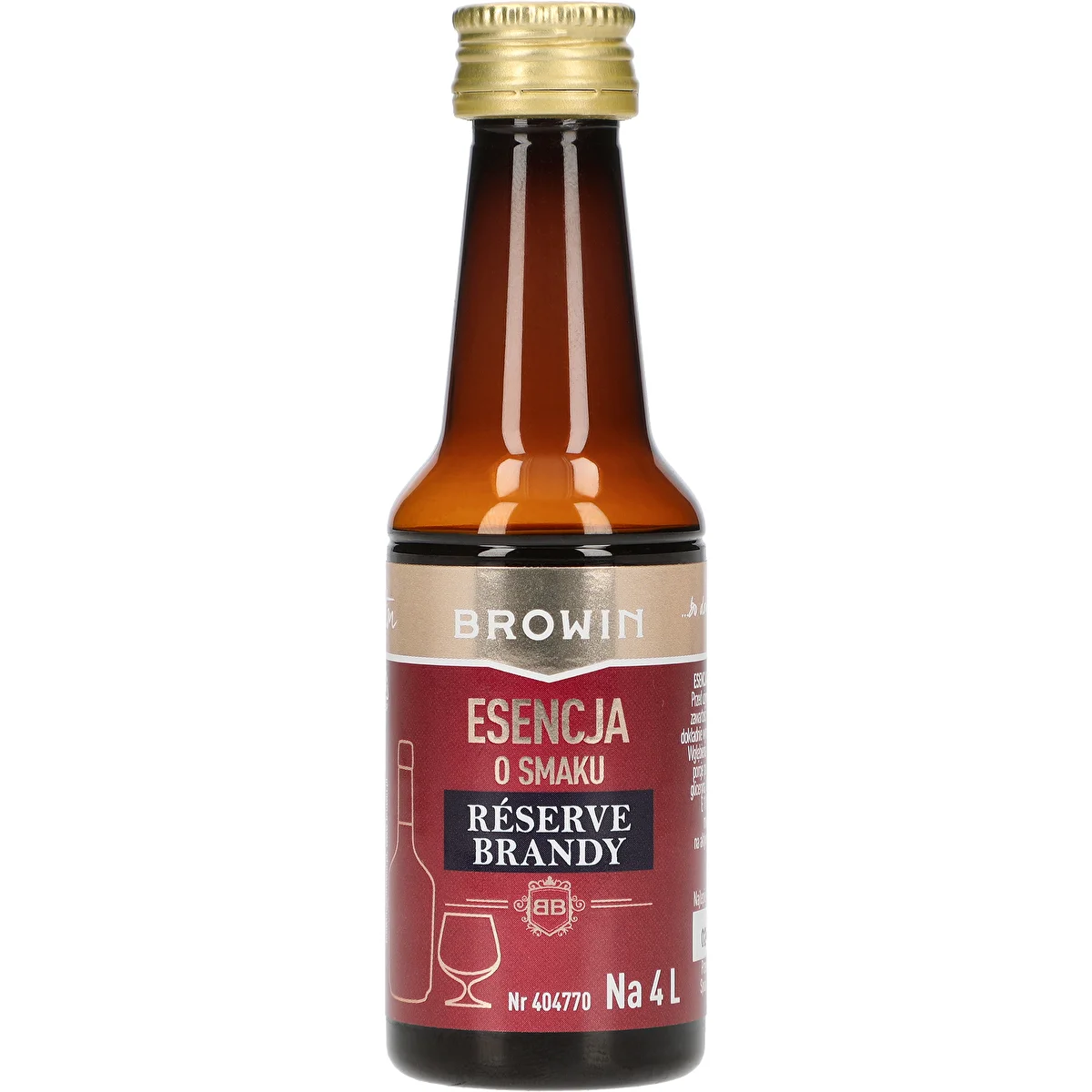 Essens med smak av Reserve Brandy, 40 ml, för 4 L
