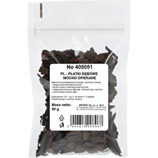 Kraftigt rostade ekflingor för aromatisering av alkohol (whisky, bourbon, brandy, konjak, öl), 50 g – photo 2