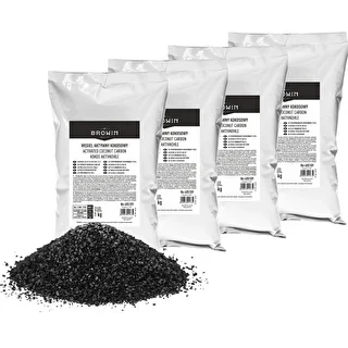 Aktivt kokoskol 1 kg x 4 - set