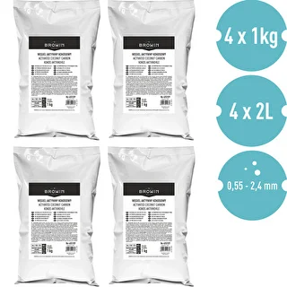 Aktivt kokoskol 1 kg x 4 - set – photo 2