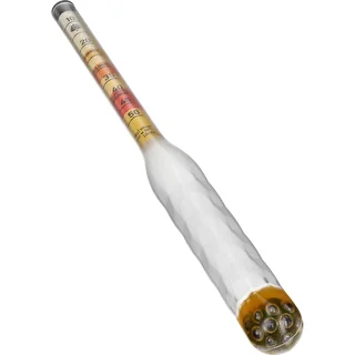 Oslagbar hydrometer för mjöd med mätcylinder, mätområde 10–50°Blg – photo 2