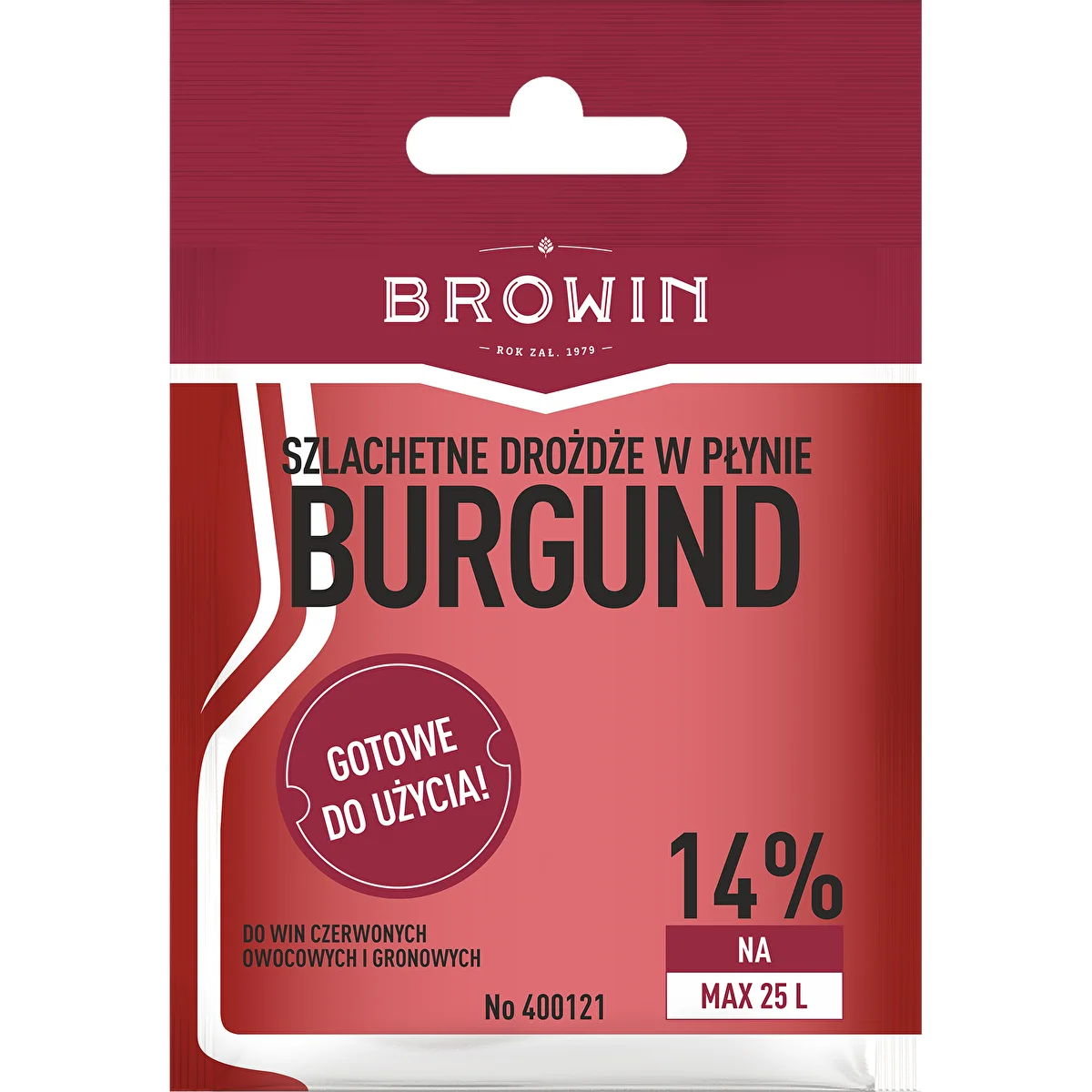 Vinjäst Burgund utan förökning, 20 ml