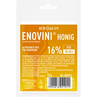 Torkad jäst för honungsvin Enovini Honig 10g
