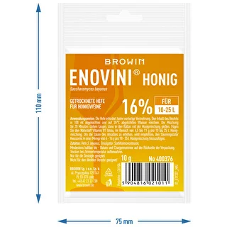 Torkad jäst för honungsvin Enovini Honig 10g – photo 3