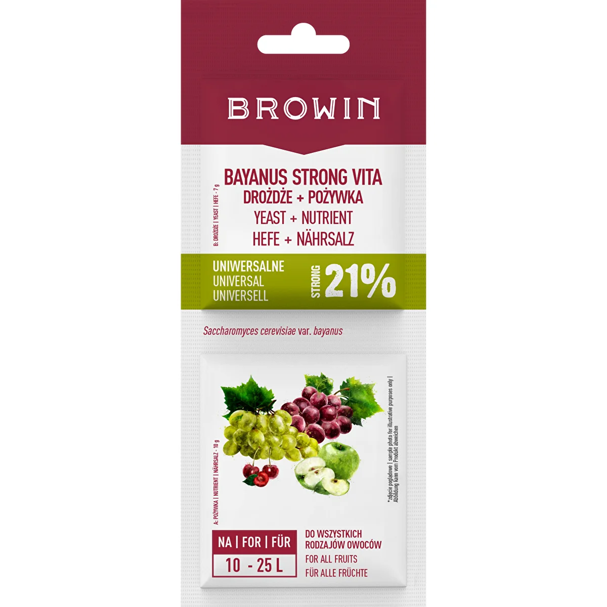 Bayanus-jäst + näring - Universell - 21%, 17 g