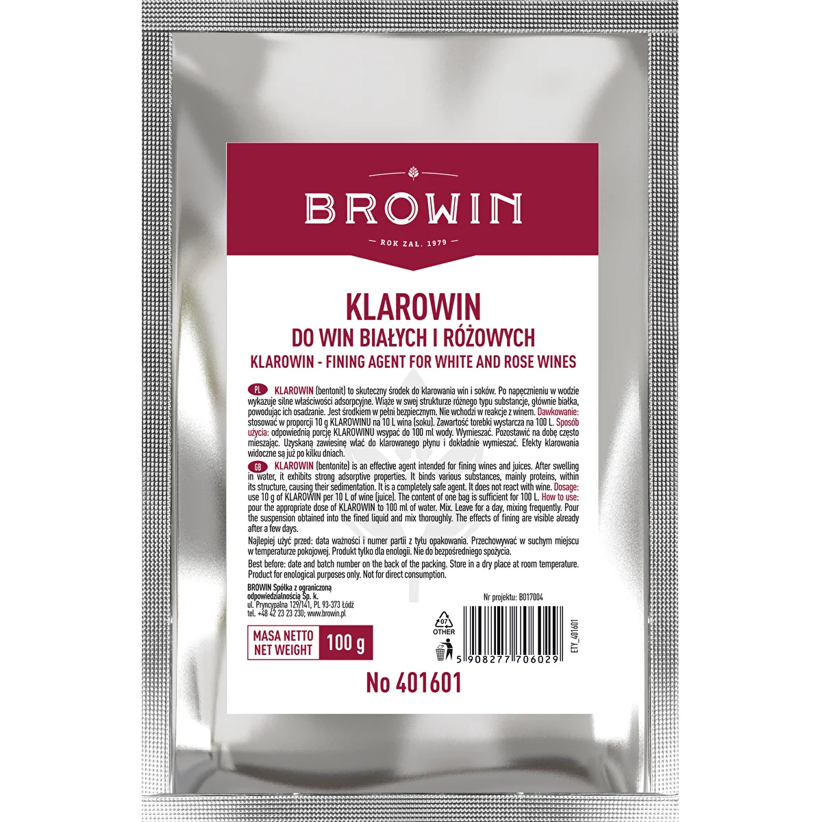 Klarowin - klarningsmedel 100 g