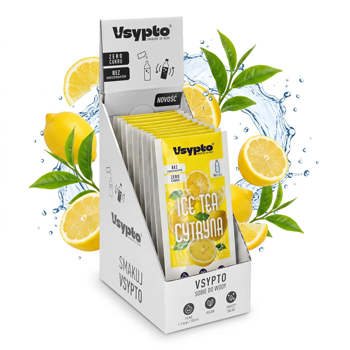 Vsypto Ice Tea Citron – paket 15 x 9 g