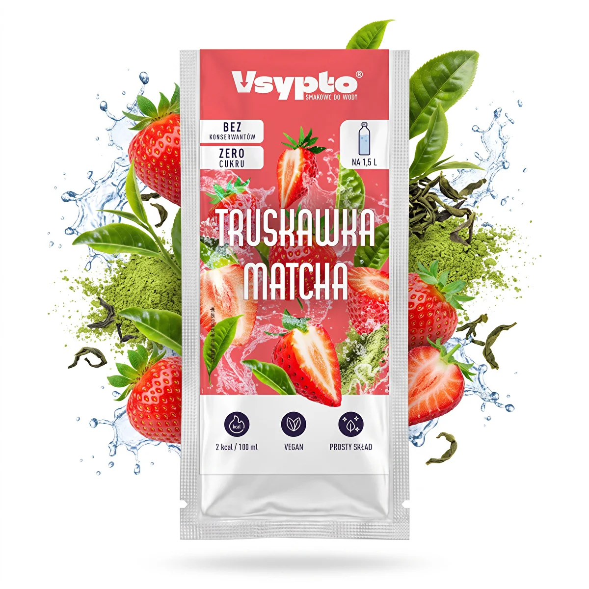 VSYPTO med smak av Jordgubb Matcha, 9 g