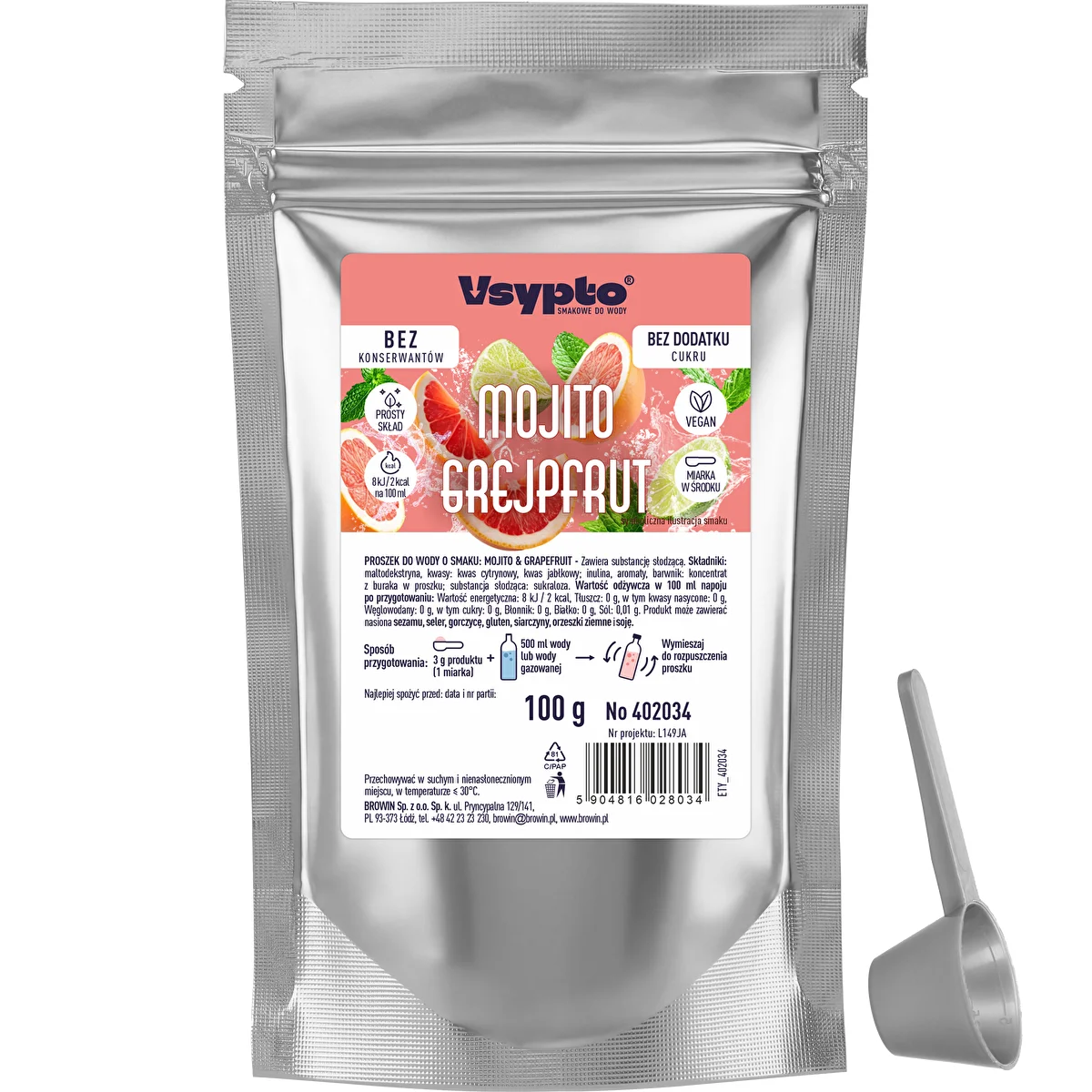 VSYPTO med smak av Mojito Grapefrukt, 100 g
