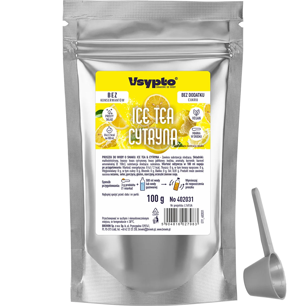 VSYPTO med smaken Ice Tea Citron, 100 g