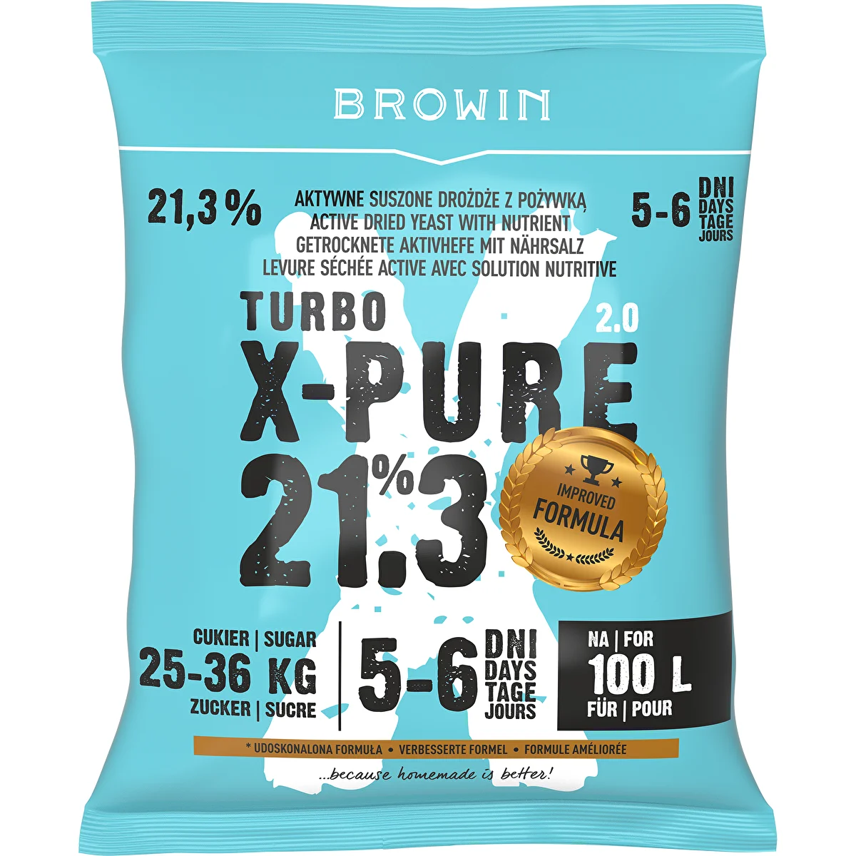 Turbojäst X-Pure 21,3 %, 100 L
