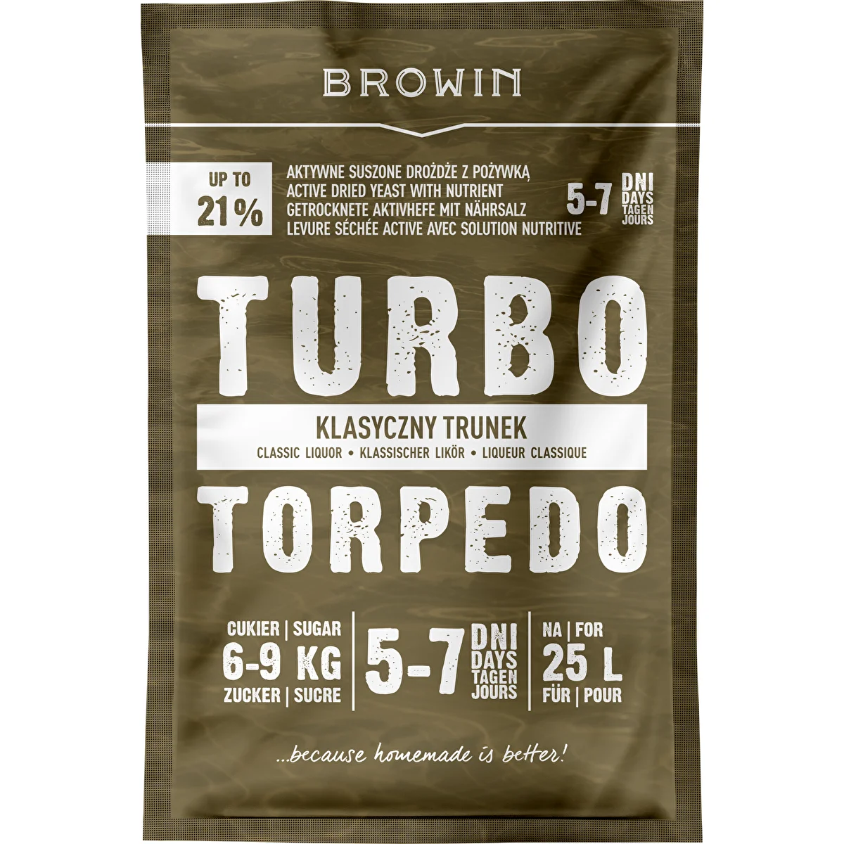 Destillerijäst Turbo Torpedo 5-7 dagar 21% 100g