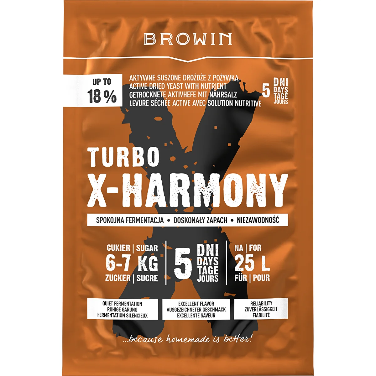 Turbojäst X-Harmony 18%, 25 L, 138 g