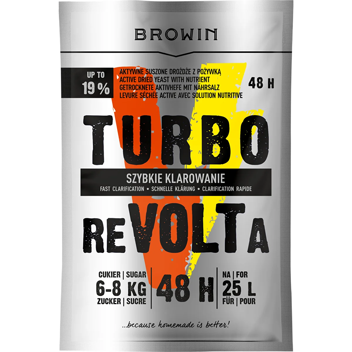 Destillerijäst Turbo reVOLTa 48h