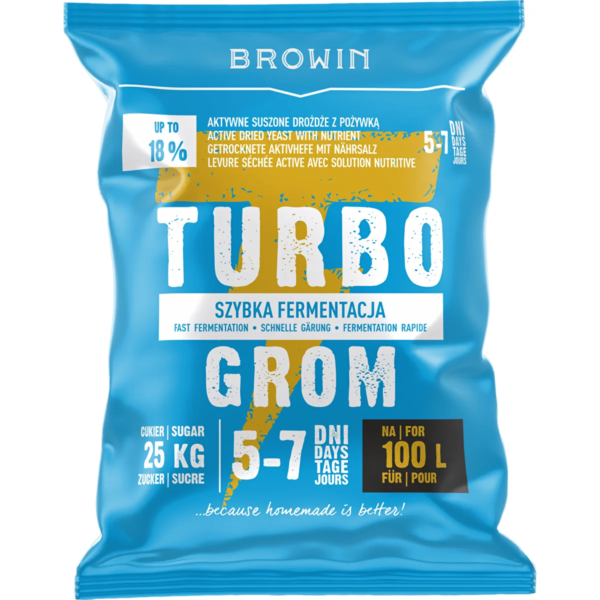 Destillerijäst Turbo Grom 5-7 dagar 100L