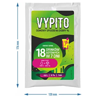 VYPITO 12%, påse för 18 drinkar - Energidryck, 126 g – photo 4