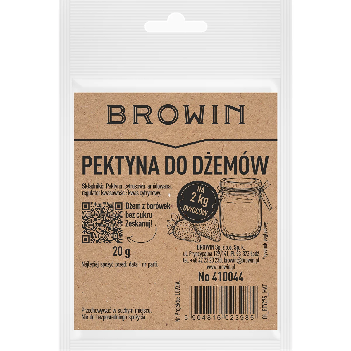 Pektin för sylt - citrus amidat för gelering, 20 g