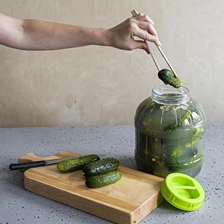 Okrossbar, multifunktionell burk för inläggning + tång, 5L – photo 4