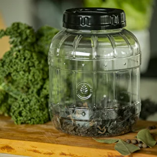 Okrossbar, multifunktionell burk med svart lock, 3L – photo 10