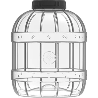 Okrossbar, multifunktionell burk med svart lock, 10L – photo 2