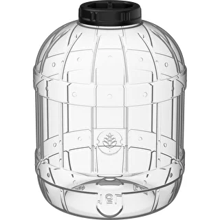 Okrossbar, multifunktionell burk med svart lock, 15L