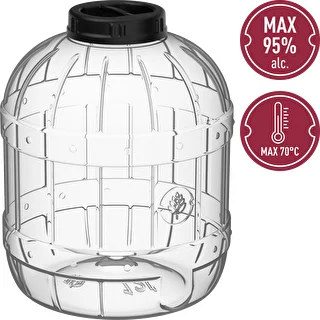 Okrossbar, multifunktionell burk med svart lock, 15L – photo 4