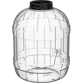 Okrossbar, multifunktionell burk med svart lock, 15L – photo 2