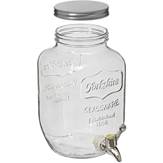 Burk för lemonad, med kran - glas, 4 L – photo 2