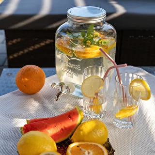 Burk för lemonad, med kran - glas, 4 L – photo 6