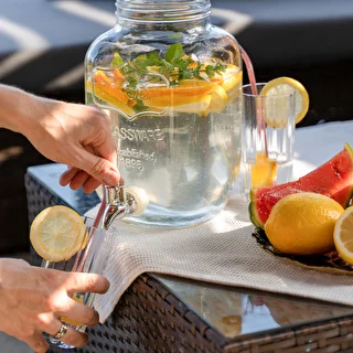 Burk för lemonad, med kran - glas, 4 L – photo 7