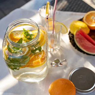 Burk för lemonad, med kran - glas, 4 L – photo 8